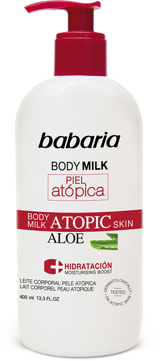 Babaria Body Milk for Atopic Skin with Aloe Vera (400 ml)