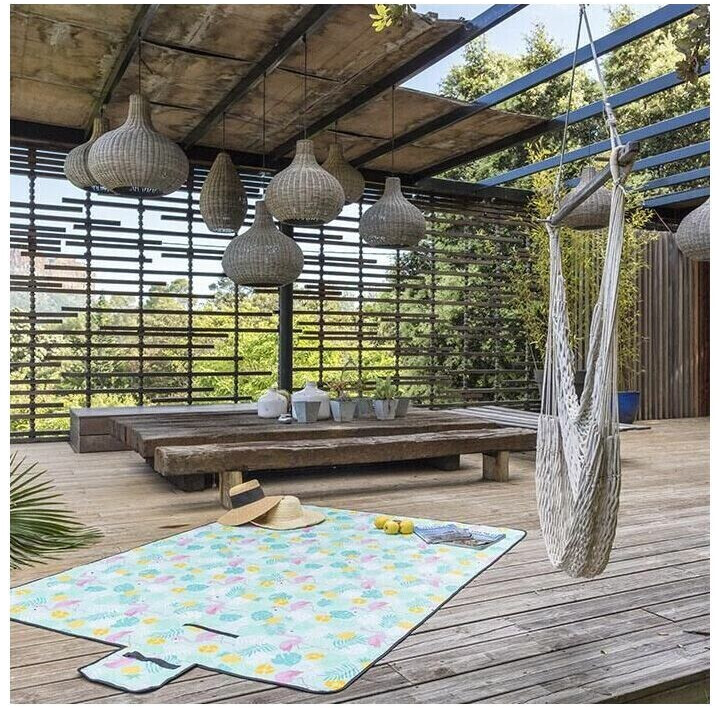 Red deco Tapis de plage Bahamas 200x200cm