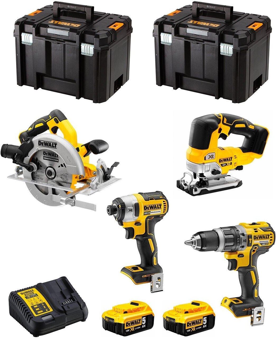 DeWalt DWK403 (2 x 5,0 Ah + 2 x TSTAK VI)