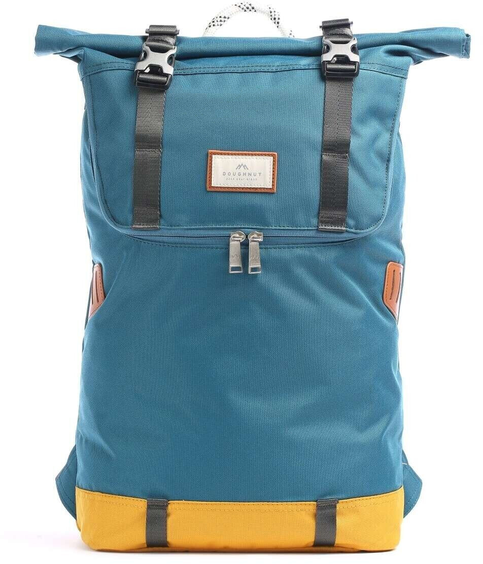 Doughnut Mid-Tone Christopher Rolltop Backpack (D195MT) teal/mustard