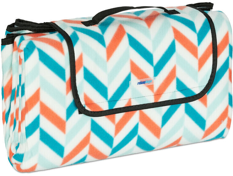 Relaxdays Couverture pique-nique 200 x 200 cm multicolore