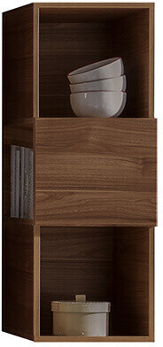 Miliboo Étagère murale verticale Eternel 91 cm bois foncé