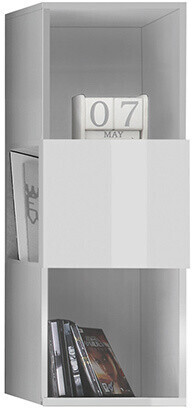 Miliboo Étagère murale verticale Eternel 91 cm blanc brillant