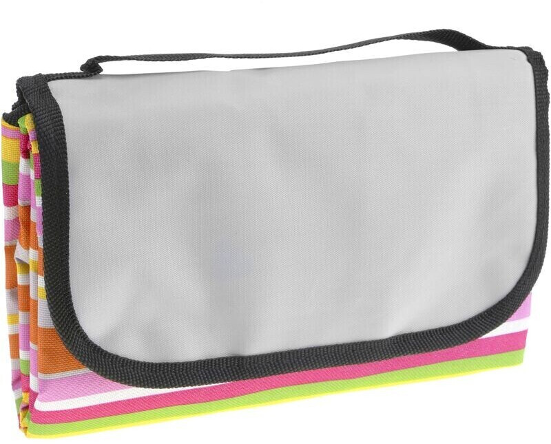 PrimeMatik Couverture de pique-nique 150 x 130 cm rose/vert/orange