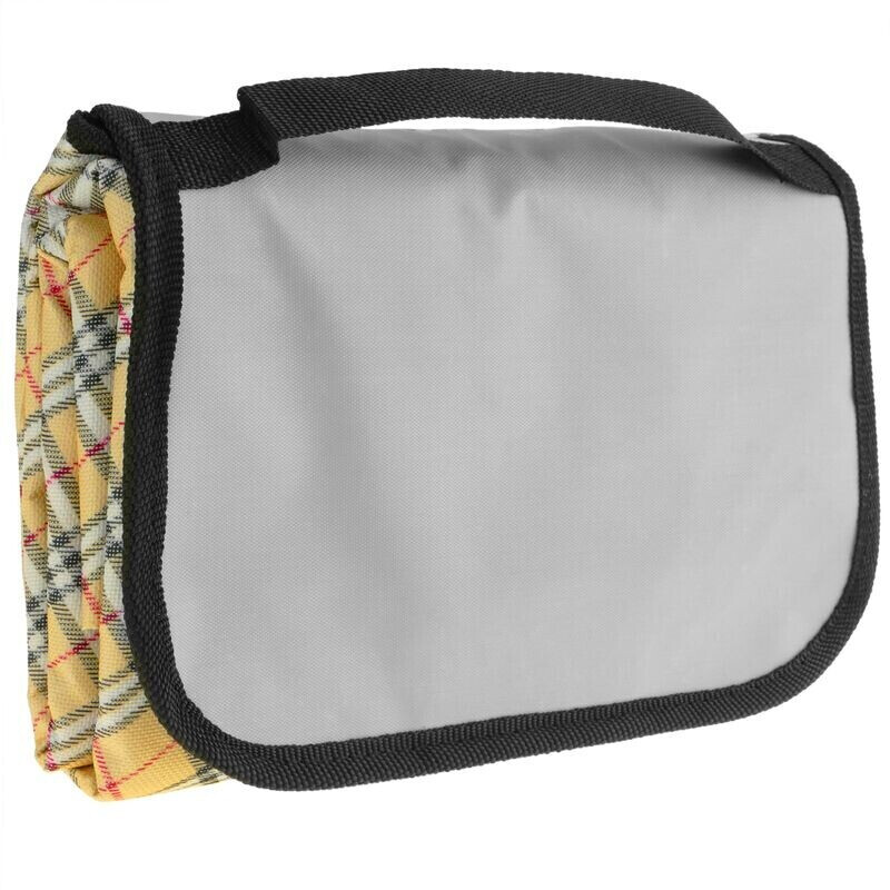 PrimeMatik Couverture de pique-nique 150 x 130 cm jaune