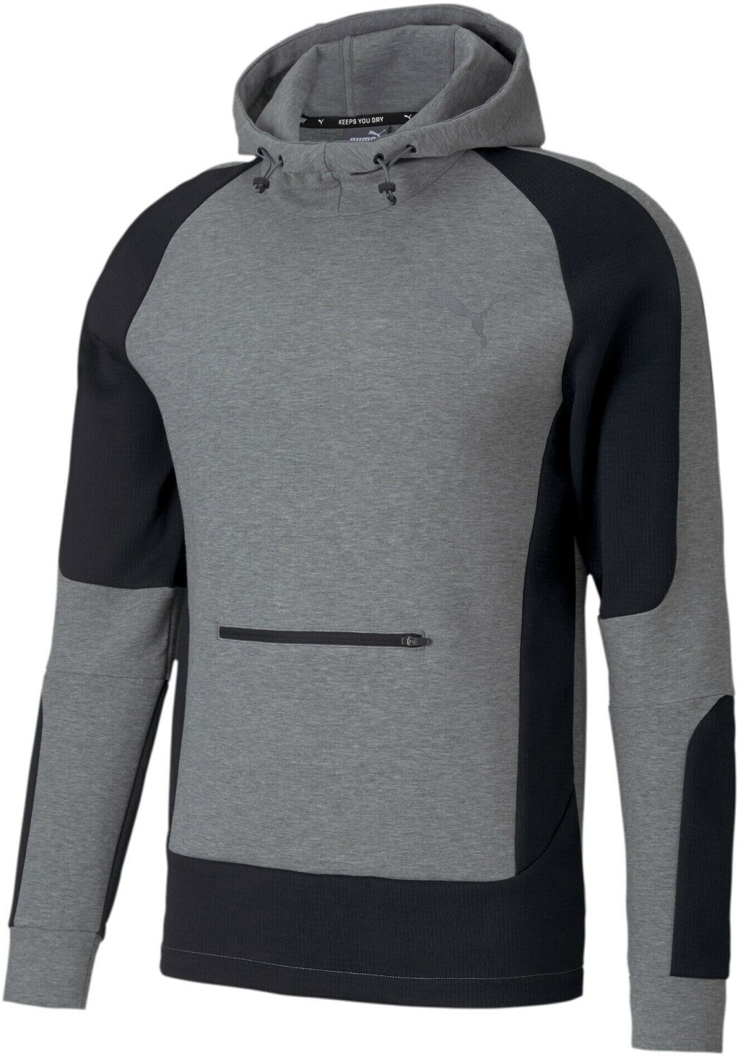 Puma Evostripe Hoodie Sweatshirt (583465) medium gray heather