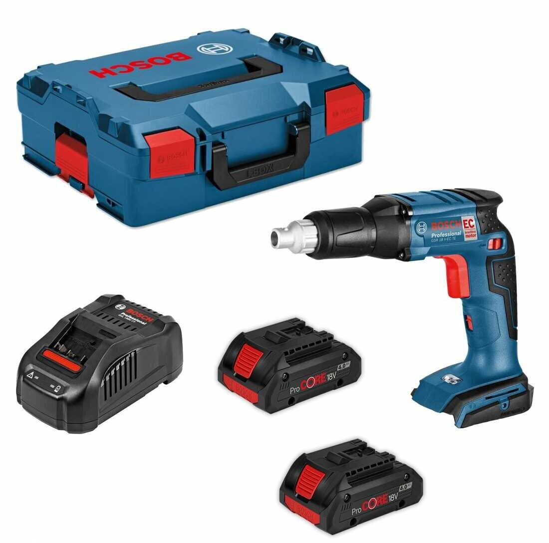 Bosch GSR 18 VEC TE Professional (2x 4,0 Ah ProCORE + charger + LBoxx) au meilleur prix sur Bosch GSR 18 VEC TE Professional (2x 4,0 Ah ProCORE + charger + LBoxx) au meilleur prix sur