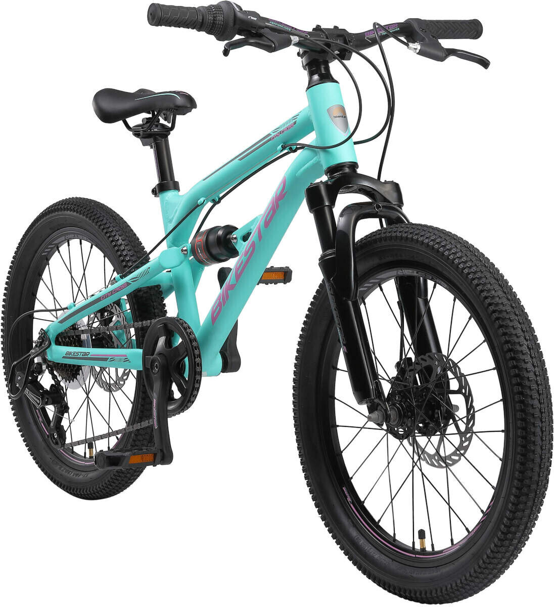 Bikestar Fully Mountainbike 20 turquoise