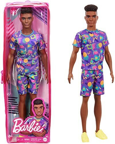 Barbie Ken Fashionistas t-shirt motifs fluo (GRB87)