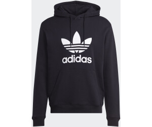 Mens white adidas trefoil hoodie online