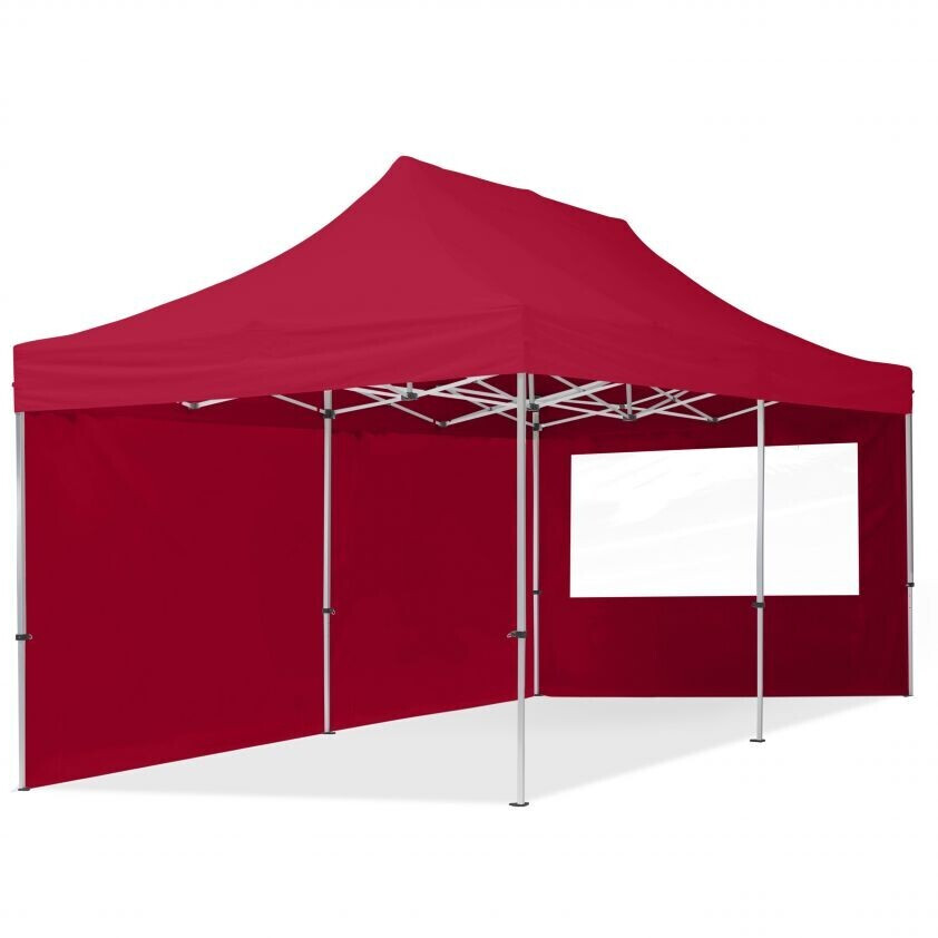 Toolport Economy 600 x 300 cm with 2 Side Walls Red (59152)