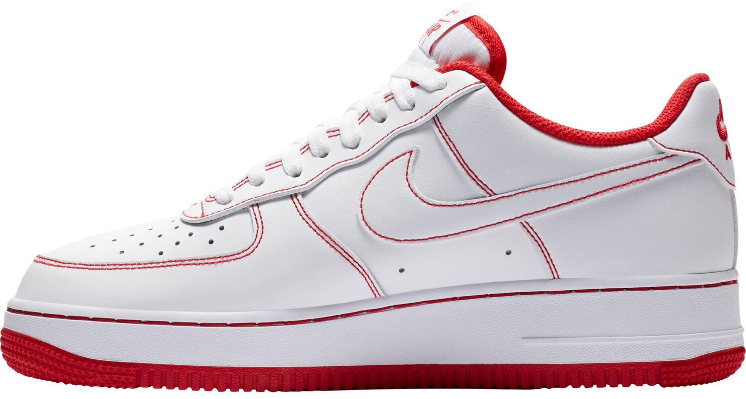 air force 1 white and university red