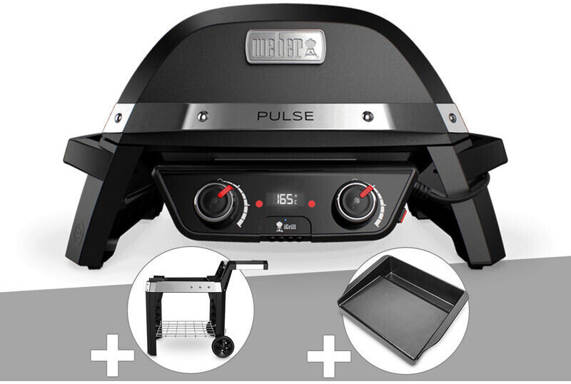 Weber Pulse 2000 avec Chariot + Plancha