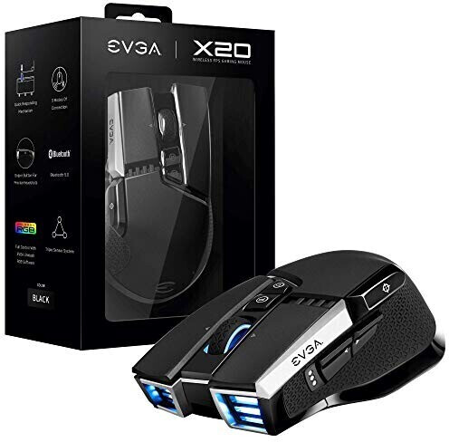 EVGA X20 Gaming Mouse Wireless noir