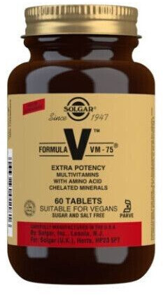 Solgar Formula VM-75 Multivitamin tablets (60 pcs.)