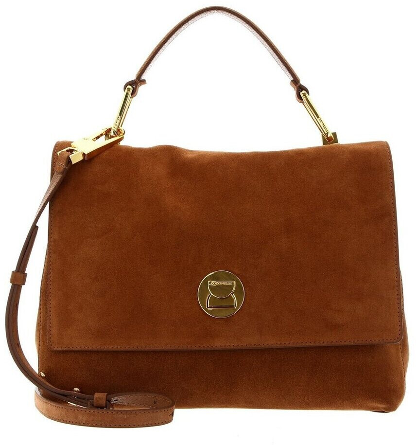Coccinelle Liya Top Handle Medium Suede caramel