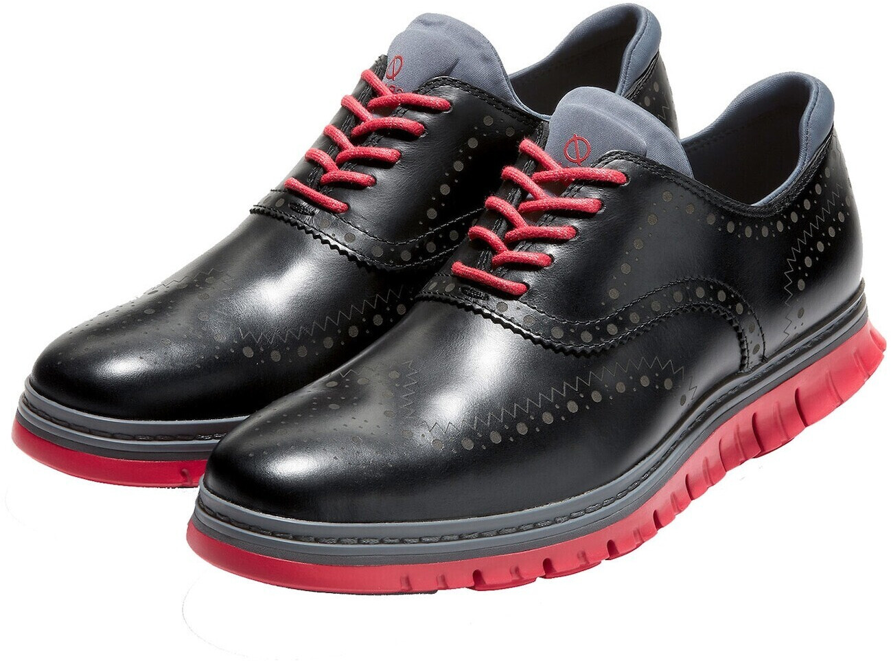 Cole Haan Zerogrand Wingtip Oxford black/tango red
