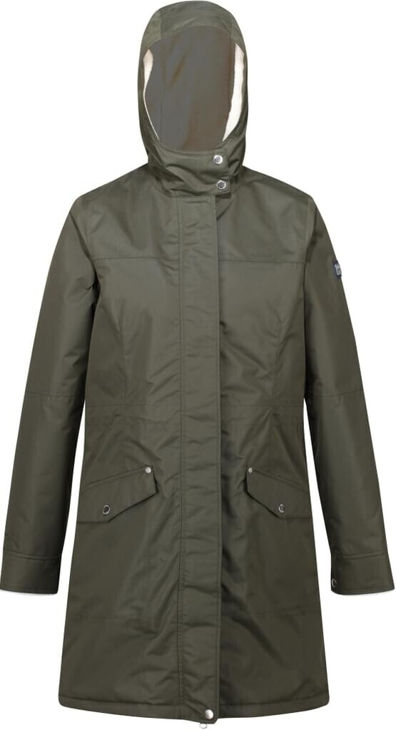 Women's rimona waterproof insulated hooded parka jacket dark khaki 2025