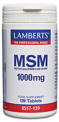 Lamberts Healtcare MSM 1000mg tablets (120 pcs.)