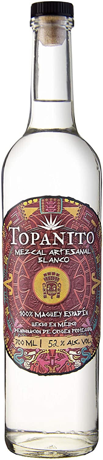 Topanito Mezcal Artesanal 100% Maguey Espadín 0,7l 52%