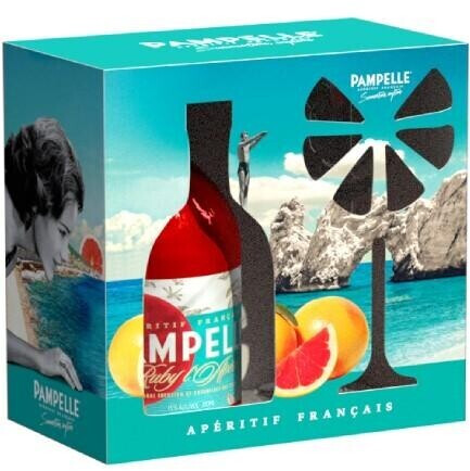 Pampelle Ruby l'Apéro 0,7l 15% Geschenkset mit Glas ab 19,87 € |  Preisvergleich bei