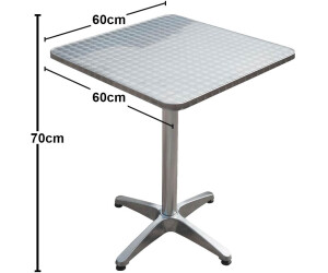 Harms Bistro Tisch, quadratisch Alu-Gestell (950364) ab 60,94 € |  Preisvergleich bei