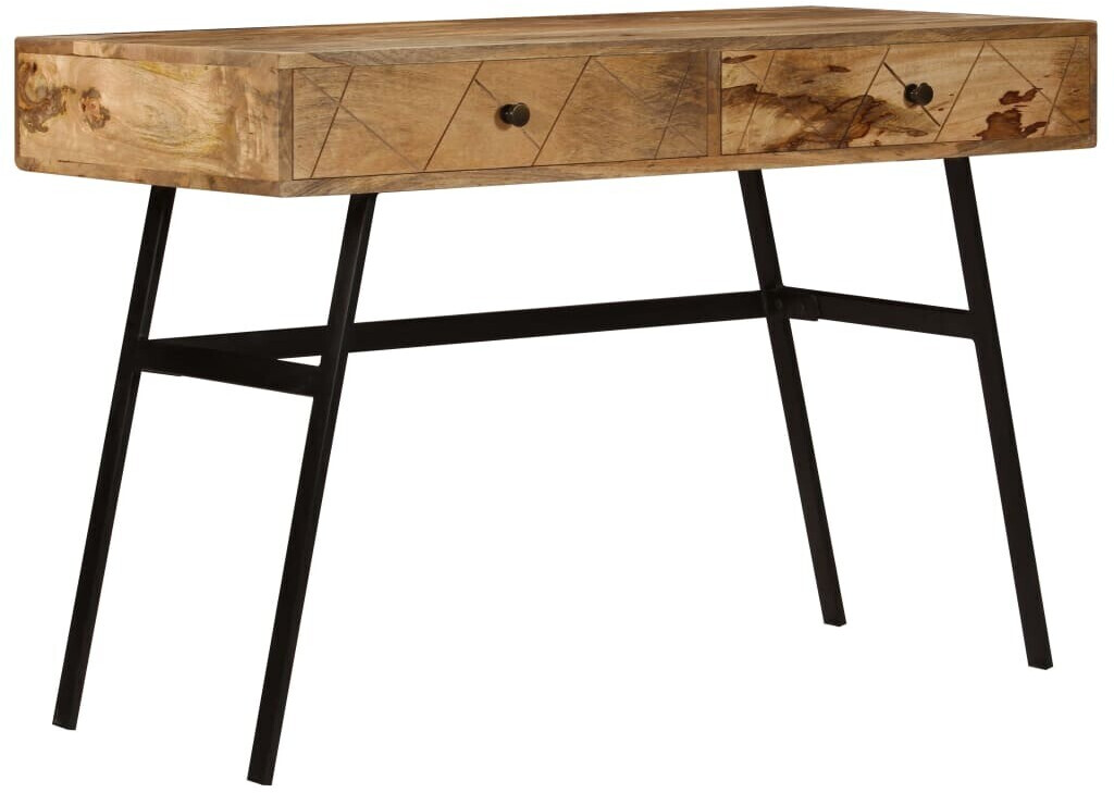 Photos - Office Desk VidaXL Desk With Drawers Solid Mango Wood 110x50cm 