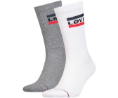 Levi's Regular Cut Sportswear Socks - 2 Pack grey/white