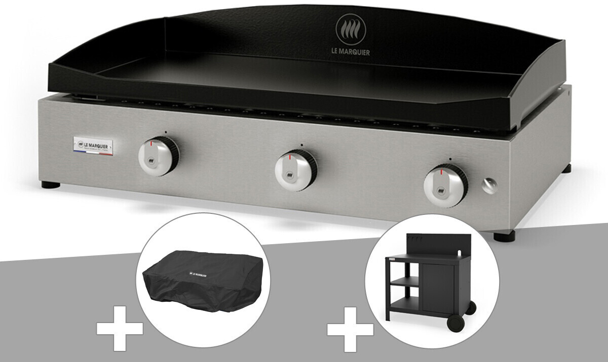 Le Marquier Pure 375 Inox avec Housse de protection + Desserte