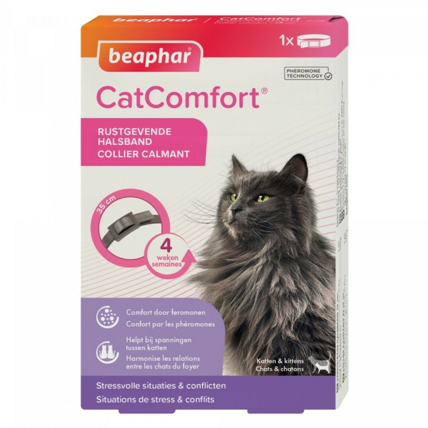 Beaphar CatComfort Collier calmant pour chats et chatons à la phéromone maternelle