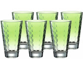 Leonardo Optic 025911 Lot de 6 verres à long drink lavables au lave-vaisselle Vert 300 ml 