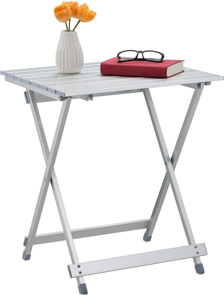 Relaxdays Klapptisch Aluminium 49,5 cm klein weiß (10018248) ab € 34,90