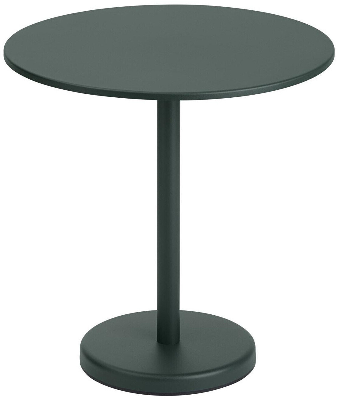 Muuto Linear Steel Café Table 70cm Dark Green (31056)