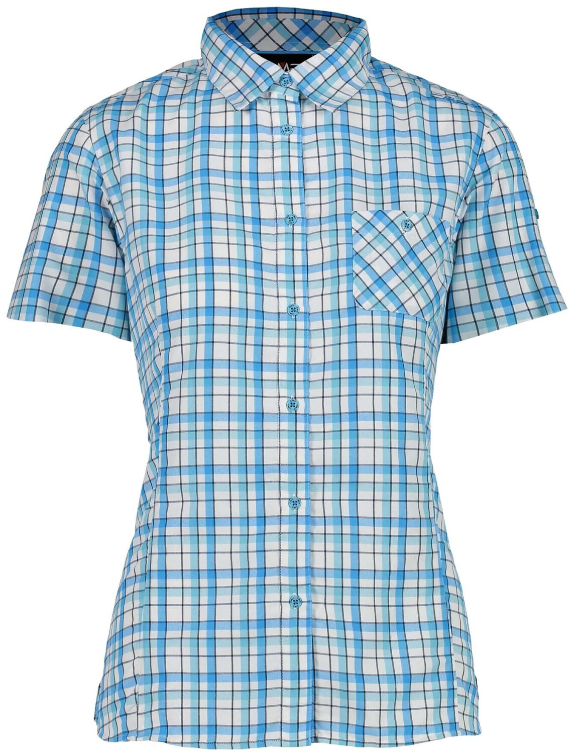 CMP Short-Sleeved Checked Pattern Shirt (31T7106)