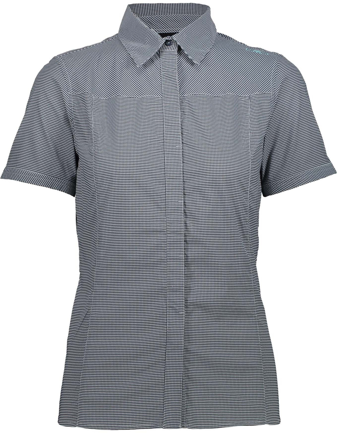 CMP Short-Sleeved Check Patterned Shirt (30T9996) blue-bianco