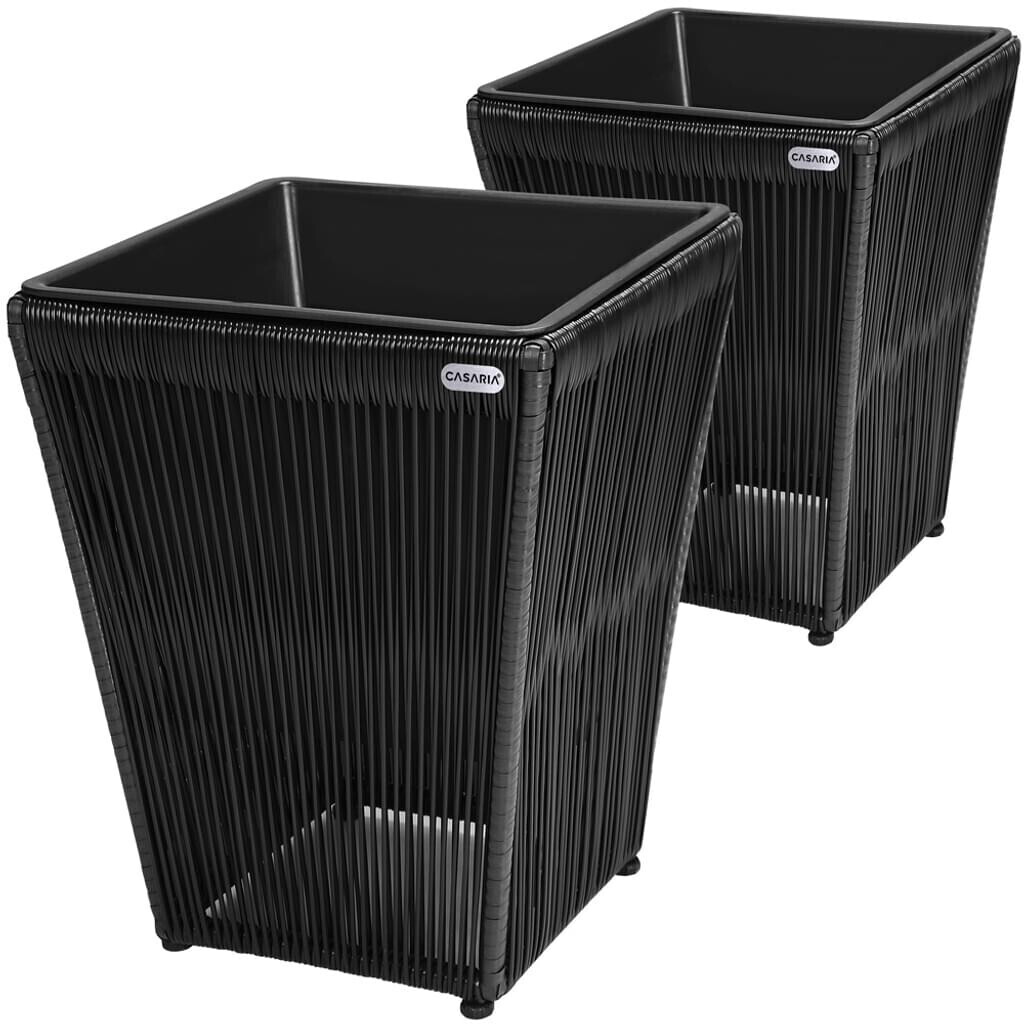 Casaria Acapulco 36 x 40 cm black (set of 2)