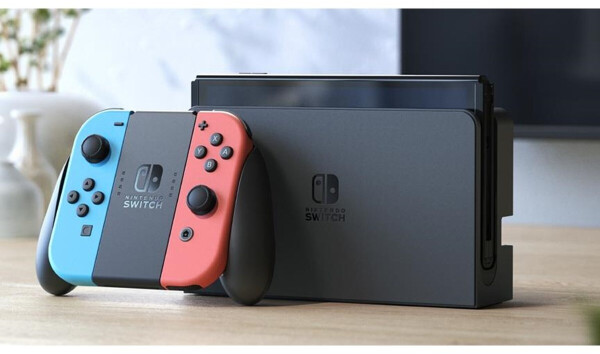Nintendo Switch (OLED-Modell) neon-blau/neon-rot, Bild 7