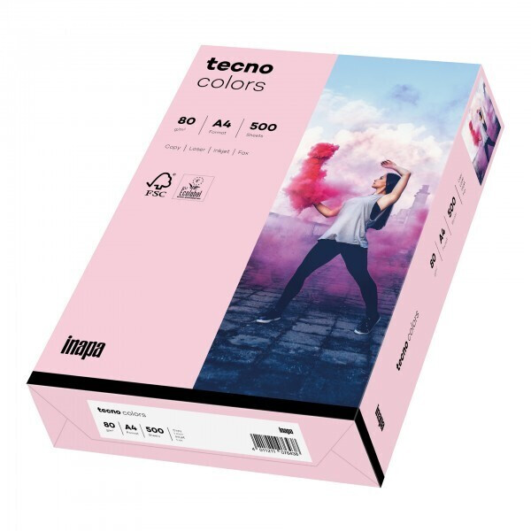 inapa tecno colors A4 80g light pink