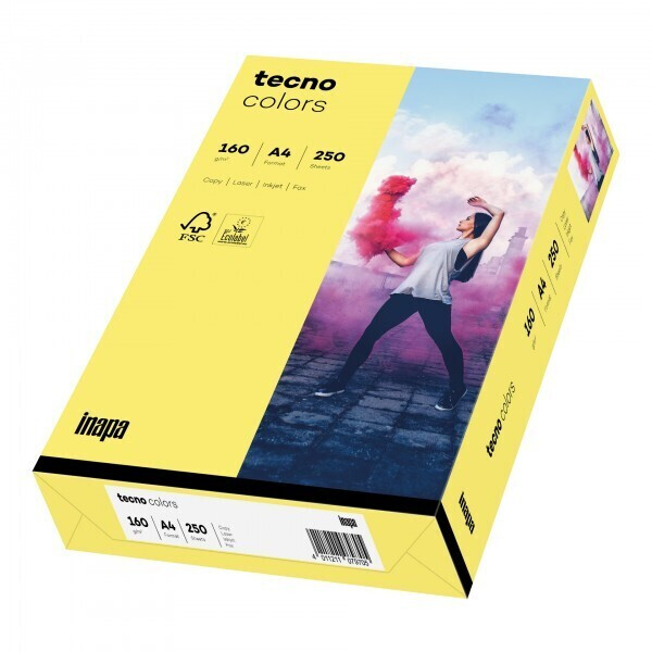 inapa tecno colors A4 160g mid yellow