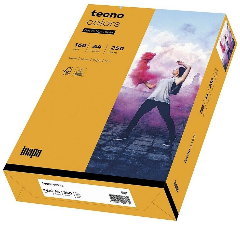 inapa tecno colors A4 160g mid organge