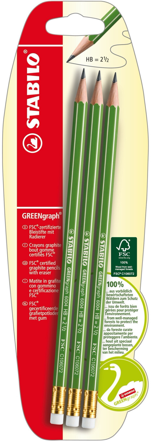 STABILO GREENgraph  set of 3 (B-36606-10)
