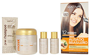 Kativa Professional Brazilian Straightening Kit (4 pcs)