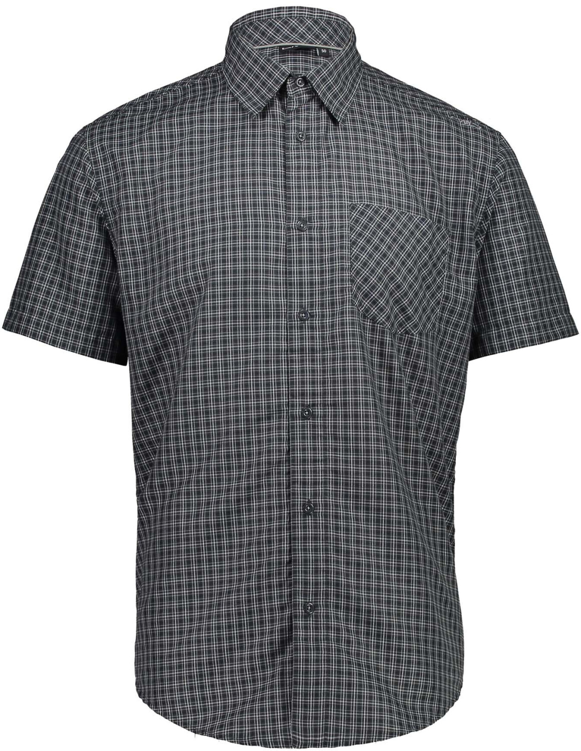 CMP Men's Short Sleeve Checked Shirt (30T9937) anthracite-cement