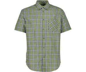 CMP Men's Short Sleeve Checked Shirt (30T9937) energy green-cosmo blue
