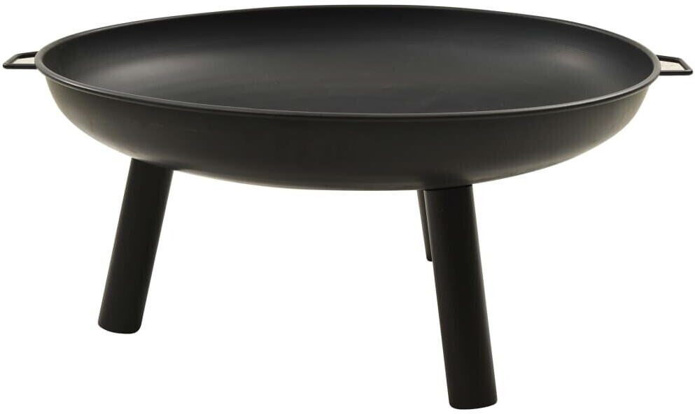 vidaXL Foyer en acier 91 x 81,5 x 40 cm noir