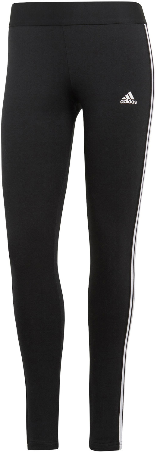 adidas LOUNGEWEAR Essentials 3-Stripes Leggings, Black/White at