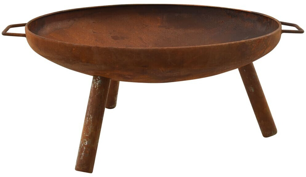 vidaXL Foyer en acier 70 x 59 x 28 cm rouille