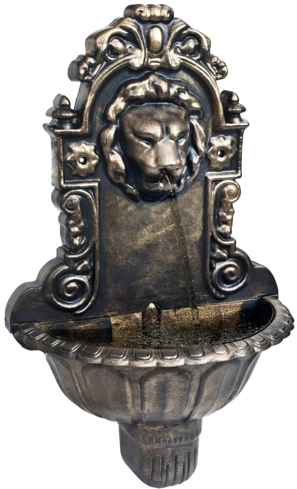 vidaXL Fontaine murale tête de lion