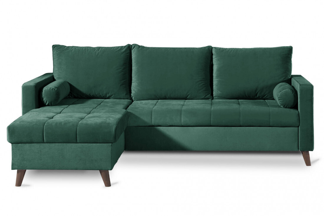 Best mobilier Canapé d'angle réversible Polar vert