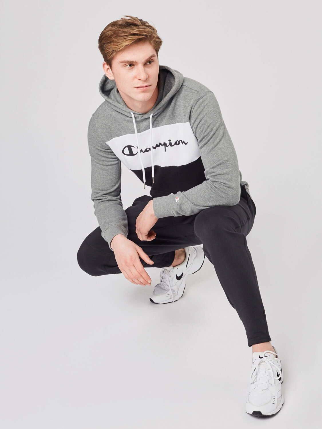 Champion Hoodie greymelange white black 216196 EM515 ab 41